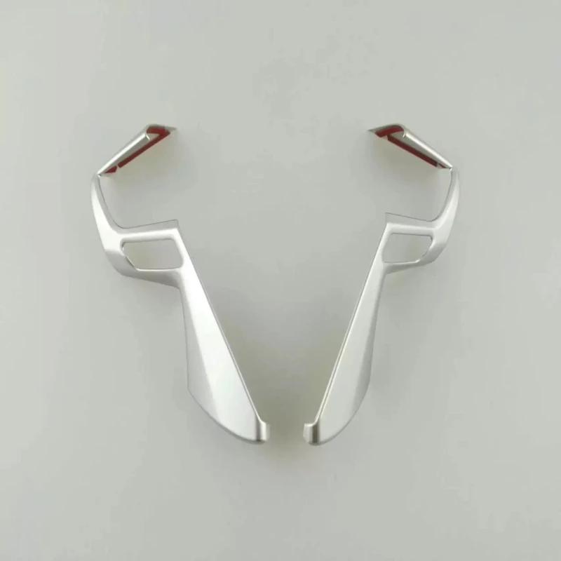For Toyota Alphard Vellfire 30 series 2016- ABS black Steering Wheel Button control Cover Sticker Interior Accessories