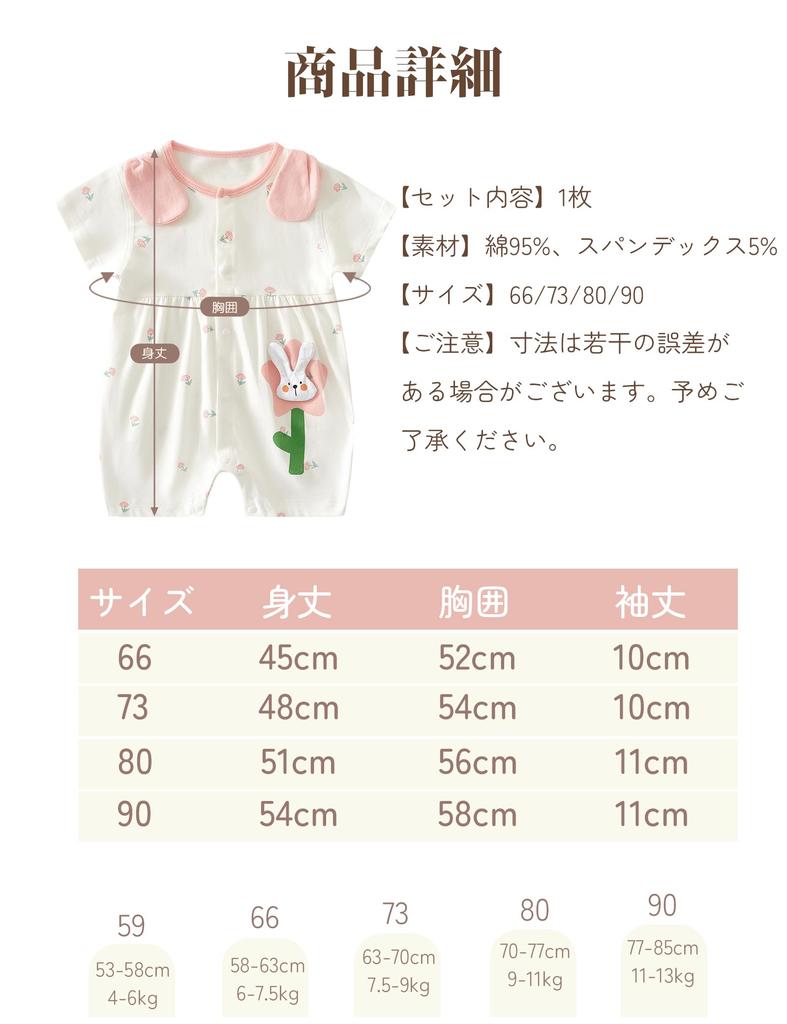 HAYAHARU Baby Romper Newborn Baby Cute Summer Baby Clothes for Boys and Short Sleeve Summer Baby Clothes Coverall, Clothes, Underwear, Girls,