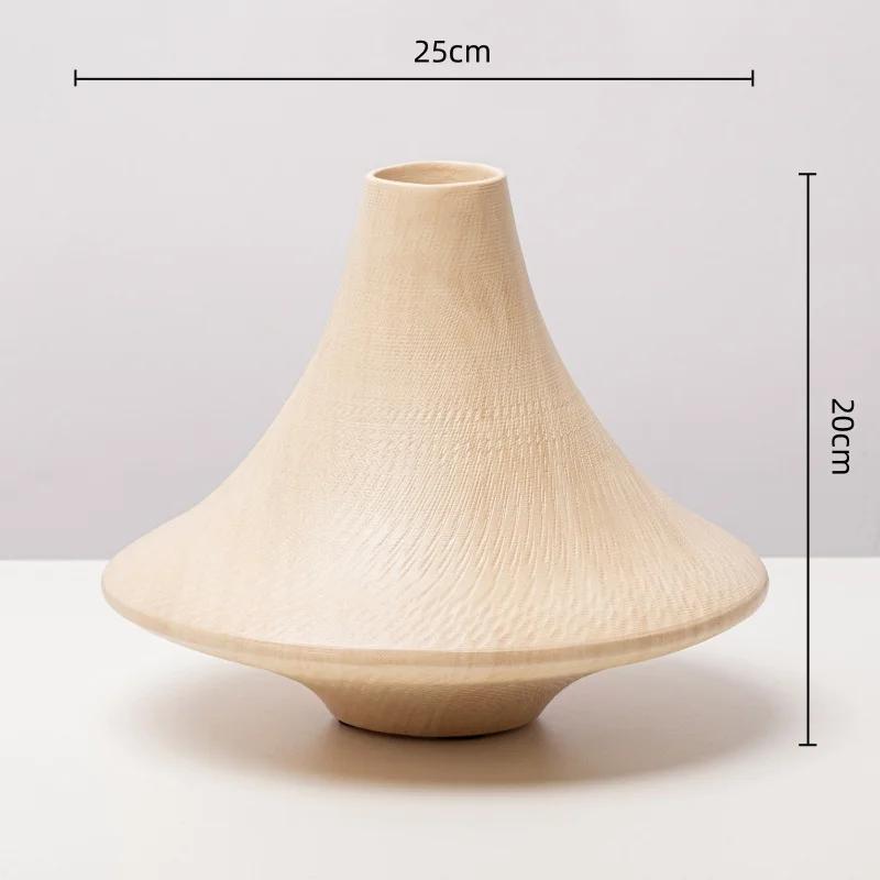 Resin Handicraft Conical Vase Floral Arrangement Accessories Geometric Circular Ornaments Flower Vase Home Decoration