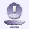 Подставка под запястье для клавиатуры Cloud Gradient из силикона: Нескользящий коврик для мыши для девочек и мужчин, идеально подходит для использования в офисе и на рабочем столе