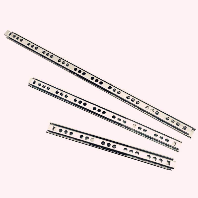 Heavy-Duty 17mm Two-Way Ball Bearing Drawer Slide for Desks