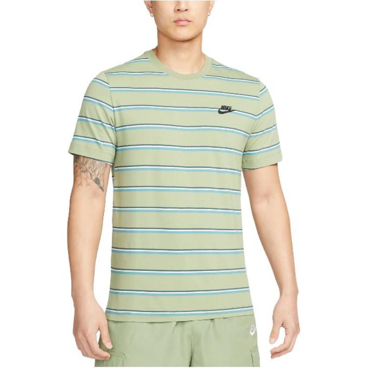 Nike T Shirts Men's Matcha Crew Neck Moderate Straight Fit DZ2986-386