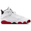Кроссовки Air Jordan 6 Rings GS Белые Университетский красный Детские Черные 323419-160