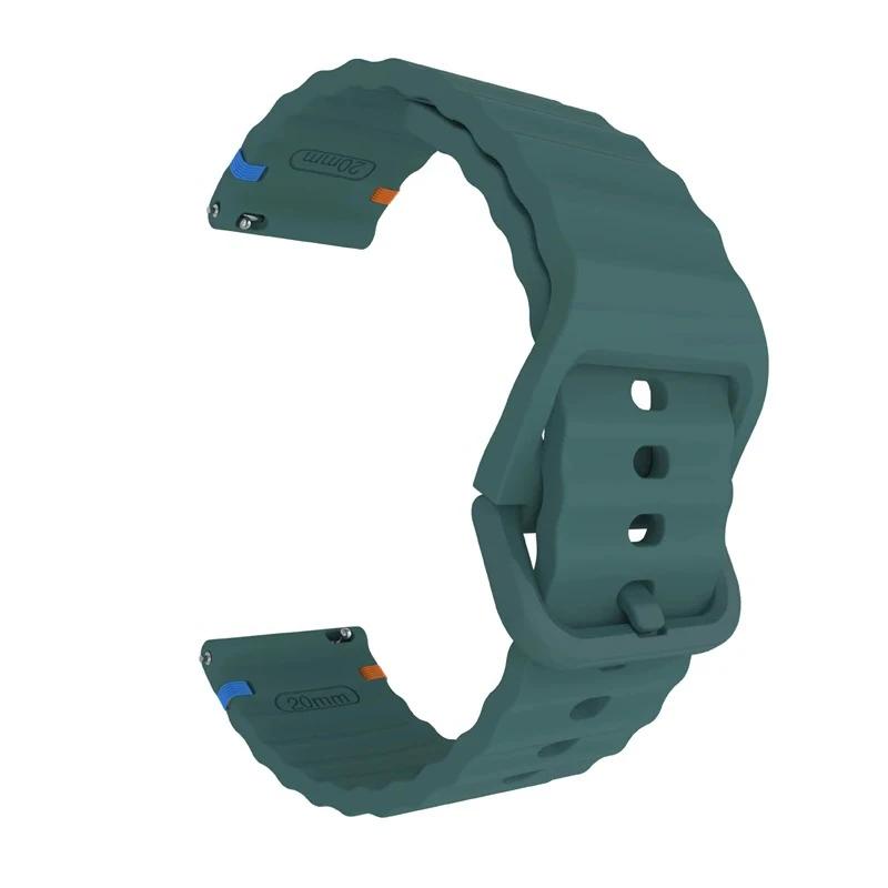 Силиконовый ремешок 22 мм 20 мм для Samsung Galaxy Watch 7 6 5 4 44 мм 40 мм 6 Classic Active 2 Спортивный браслет для Huawei GT Watch Band