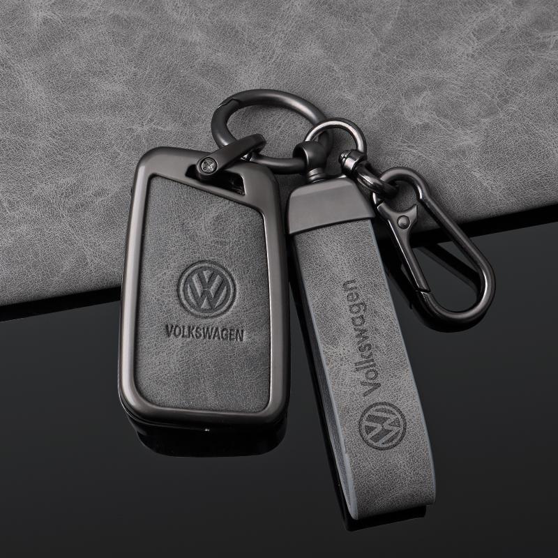 For VOLKSWAGEN Metal Car Key Case Cover Key Shell Protector For Volkswagen VW Tiguan MK2 Golf 7 MK7 T-Cross T-ROC Polo Touran Ch