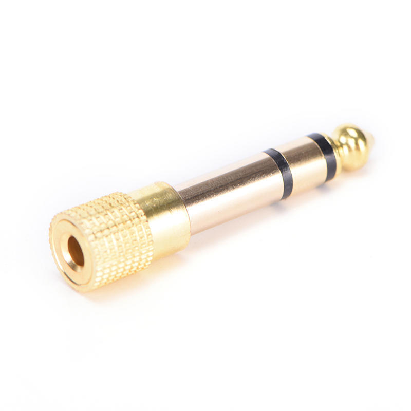 6.5Mm 1/4"Male Plug To 3.5Mm 1/8"Female Jack Stereo Headphone Audio Adapter