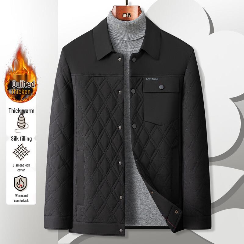 Мужская осенне-зимняя стеганая хлопковая куртка в стиле business casual от MONTAGUT