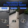 2PCS Round Shape Floor Drain Cover Stainless Steel Ground Drain Strainer Storm Drain Filter  Yard