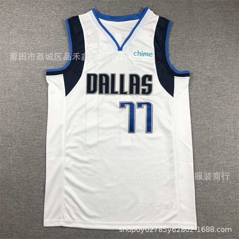 Dallas Mavericks Luka Doncic 77 Basketball Jersey Cotton Stitched Team Fan Wear Unisex Adult