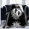 Viking Mystical Symbol Blanket Sofa Leisure Flannel Single Sofa Blanket Throw Blankets Psychedelic Bedspread On The Bed