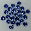 5x5mm Natural Blue Round Cut Sapphire   Loose Gemstone 8 Pcs Lot