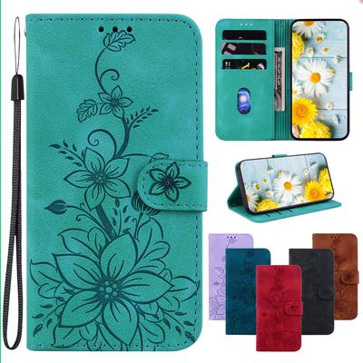 Чехол-книжка из кожи с тиснением Lily Fower для OnePlus Nord 4/Nord N30 SE N20 SE/Nord 2T, подставка-кошелек с отделениями для карточек, чехол для OnePlus 11/Nord N20, кобура