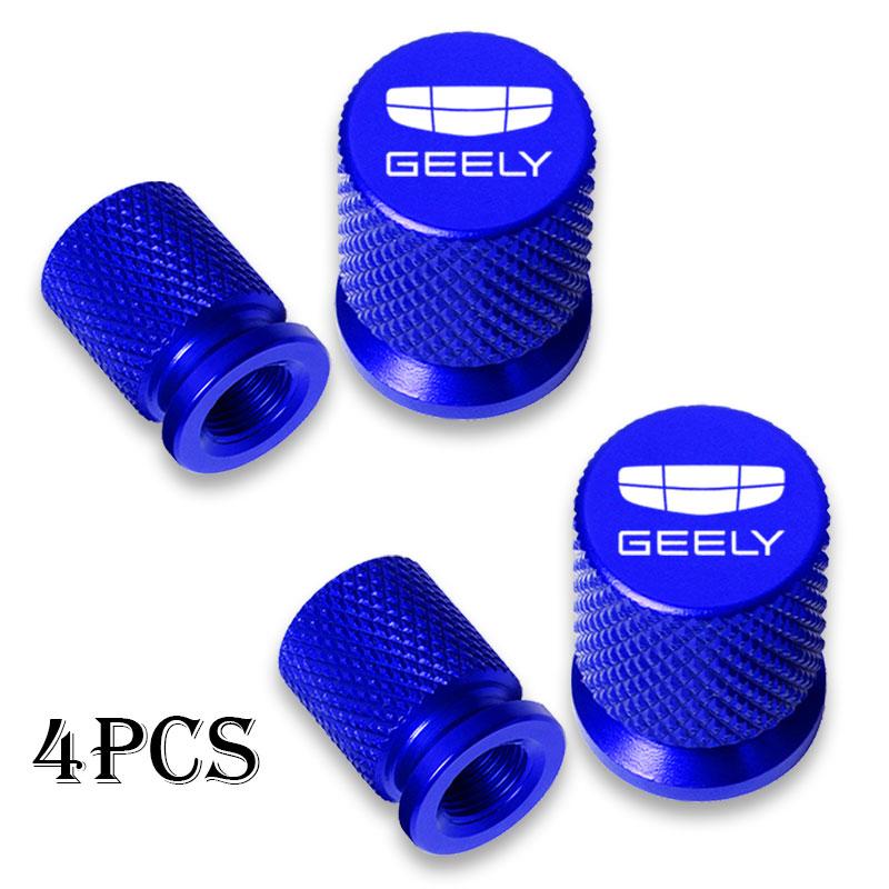 for Geely Atlas Coolray Emgrand EC7 EC8 X7 EX7 CK2 Car Wheel Tire Valve Caps Tyre Stem Covers Airdust Waterproof