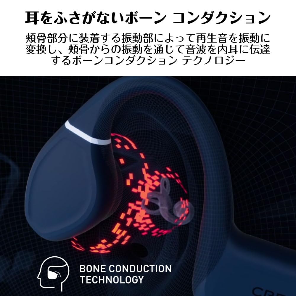 Креативный MP3-плеер Outlier Free Регулируемая вибрация Устойчив к окружающему шуму Костная проводимость Режим низкой задержки Беспроводной Bluetooth