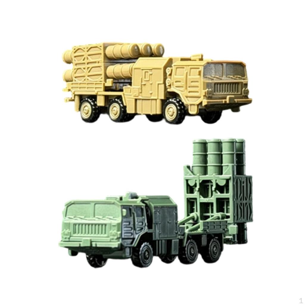 2x 1:144 Armored Truck Model Launcher Trucks Craft Building DIY Assemble Puzzle Education Toy