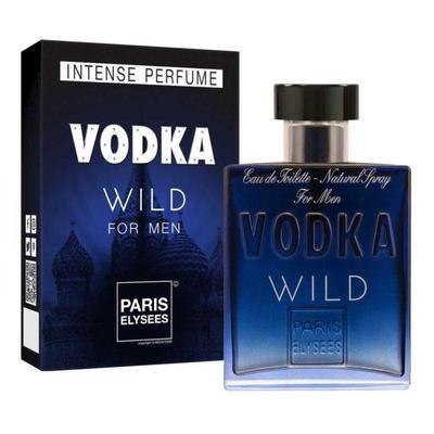 Paris Elysees Vodka Wild Masculine Collection Парфюм Создано во Франции Туалетная вода Натуральный спрей Парфюм для мужчин 100 мл (3,3 жидких унции.)