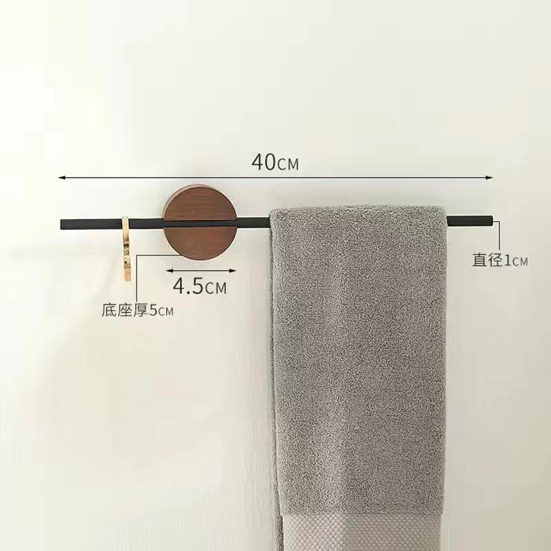 40/50см Деревянная вешалка для полотенец Держатель для полотенец Держатель для банных полотенец Настенная вешалка для полотенец Космический алюминий Полка для ванной комнаты Кухонная полка для хранения