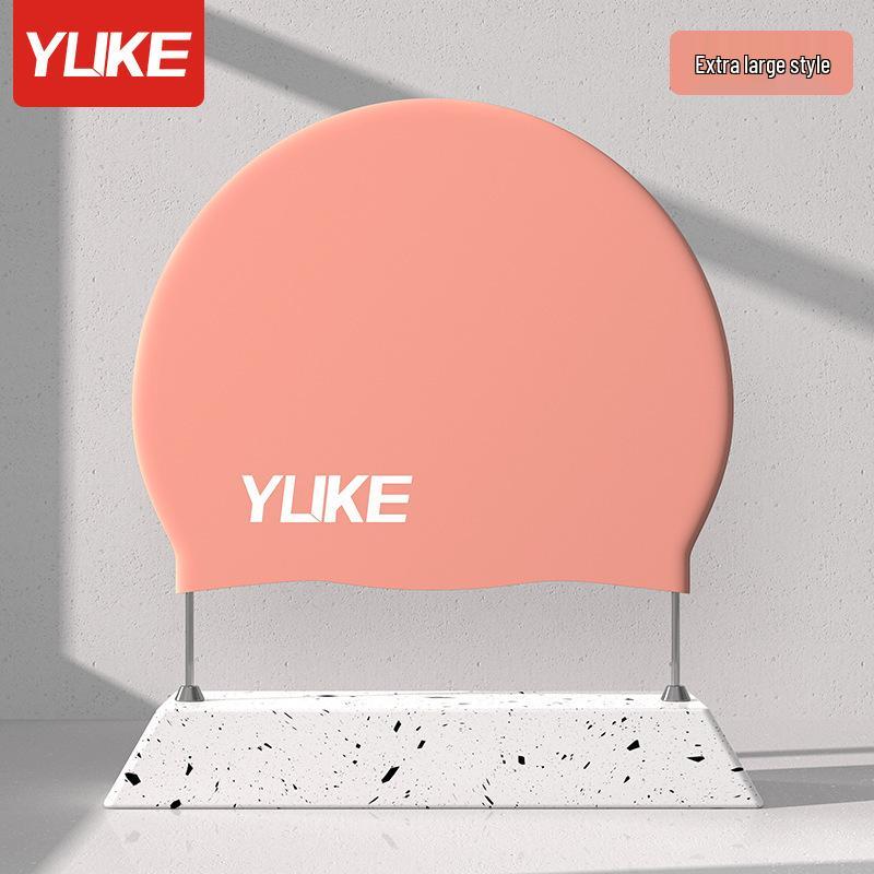 Очень большая водонепроницаемая силиконовая шапочка для плавания для длинных волос - Удобная, с защитой ушей, профессиональный противоскользящий дизайн для взрослых
