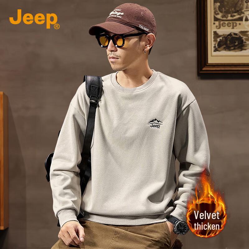 Jeep Men's Embroidered Fleece Sweatshirt