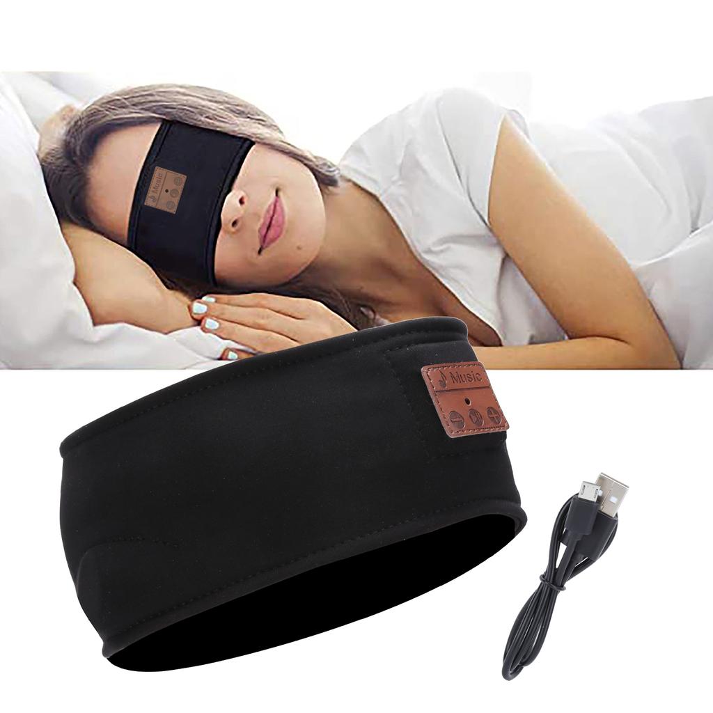 Bluetooth Music Headband Wireless Sports Elastic Headband Headphones for Side Sleepers