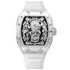 Designer Fashion Cool Sport AILANG Barrel Plastic Case Transparent Mechanical Watch 3ATM Waterproof Automatic OEM Wristwatch