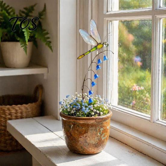 Ladybug Snail Pot Stakes Garden Window Charm Stakes, Whimsical Nature Collection Ornaments Decorative Plant Stake, for Flower Pots Decorations