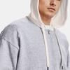 Under Armour Мужская толстовка с капюшоном на молнии с длинным рукавом, Color Block, с логотипом, верхняя одежда, серая 1361605-011