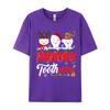 Merry Toothmas Cute Christmas Light Santa Elf Reindeer Tshirt Unisex No Days Off Funny 100 Cotton Round Neck Unisexs T Shirt