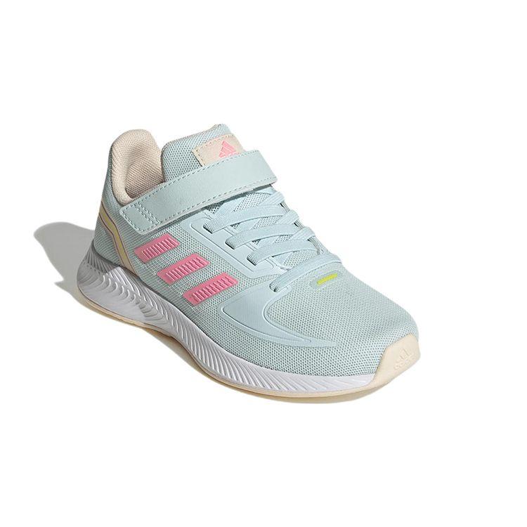 adidas Runfalcon 2.0 Little Kid Почти Blue Beam Розовые детские кроссовки Bliss-Orange HR1398