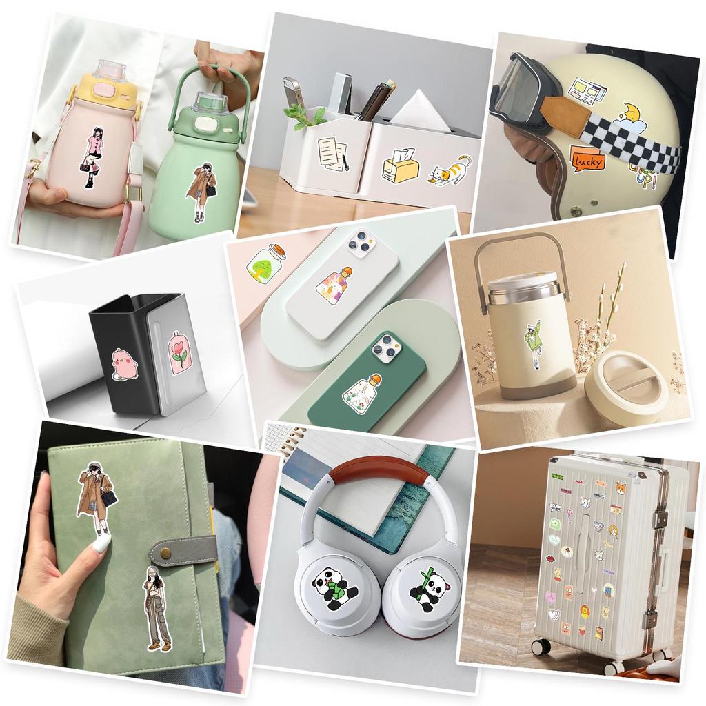 BTS Star Merchandise: 100 Decorative Stickers for Motorcycle, Scooter, Notebook, and Stationery Box