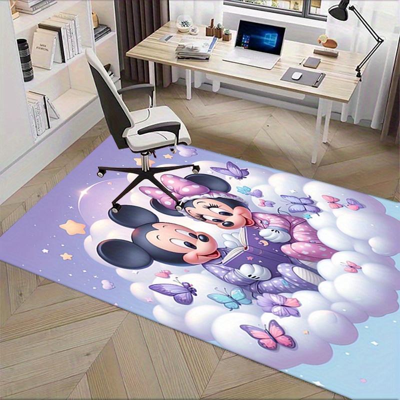 1pcOffice Carpet, Under Chair Rug, Gift for Home Decor, Cozy Reading Nook with Mickey and Minnie Mouse, Butterfly Dreams