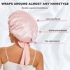 Women Satin Bonnet Solid Sleeping Hat Stretchy Tie Band Elastic Night Shower Cap Hair Head Cover Bonnet Simple Hair Accessories