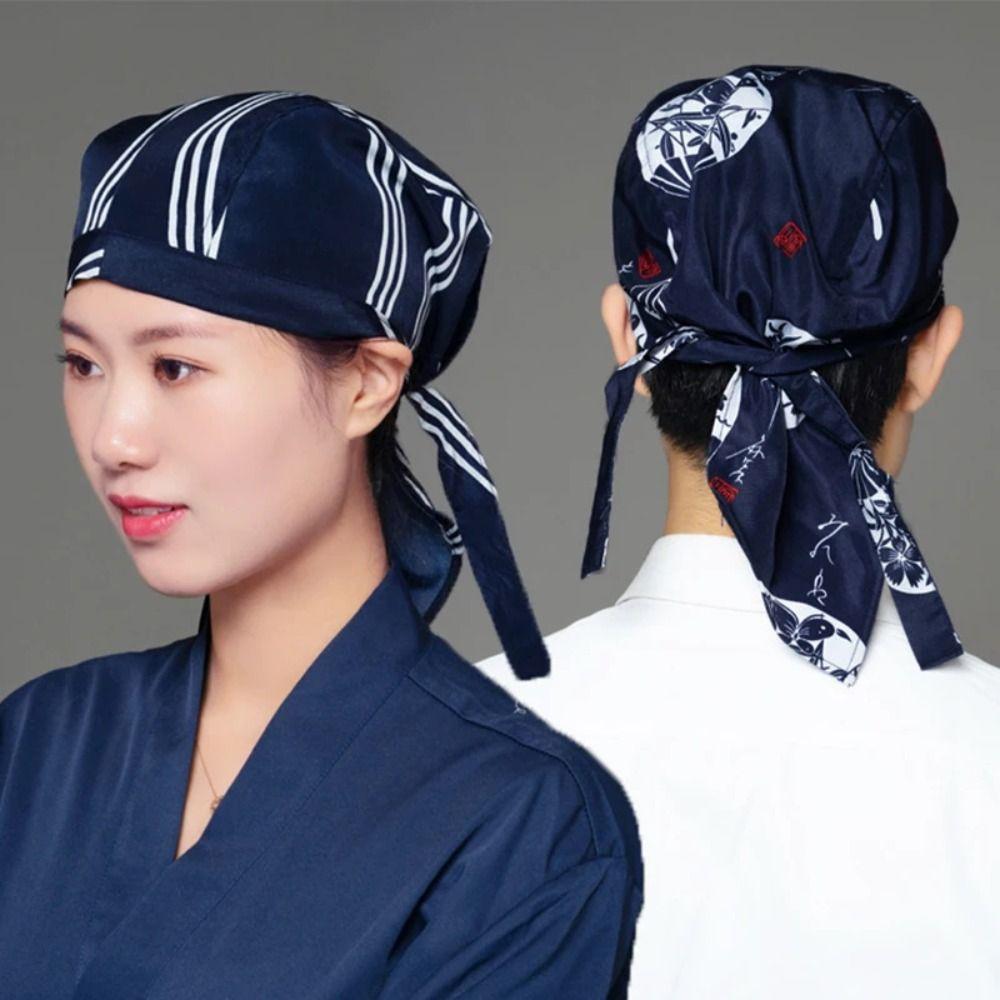 Cotton Chef Hat Japanese Style Waitress Hat Catering Cooking Cap Cafe Hat Unisex