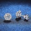 D Color 0.5ct 5mm Moissanite Earrings for Women S925 Sterling Silver Diamond Stud Earrings Wedding Party Gifts Jewelry for Girls