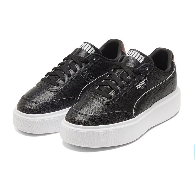 Puma Oslo Maya Повседневные Прочные Низкие Кеды для Скейтбординга Женские кроссовки Черный 382243-01