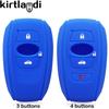Silicone Key Cover Holder Shell Car Key Case for Subaru Forester XV BRZ LEGACY SV 2019 2020 3/4 Button Remote Keyless Protection