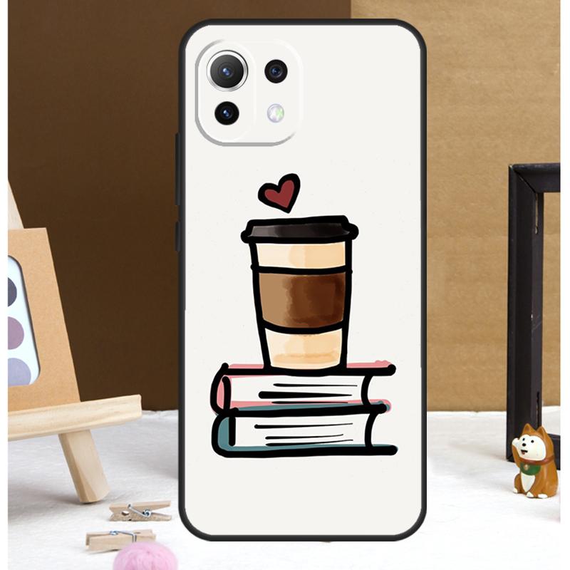 Чехол 'Книги и Кофе' для Xiaomi 13T 14 Pro 11T 12T 12 13 Lite POCO X6 X3 X4 X5 F5 Pro F3 M5s M6 Pro