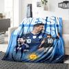 1pc Argentinas Messi Celebrates flannel Blanket for Super Soft Cute Comfort Blanket for Travel Bedding Couch Sofa Blanket Y7304