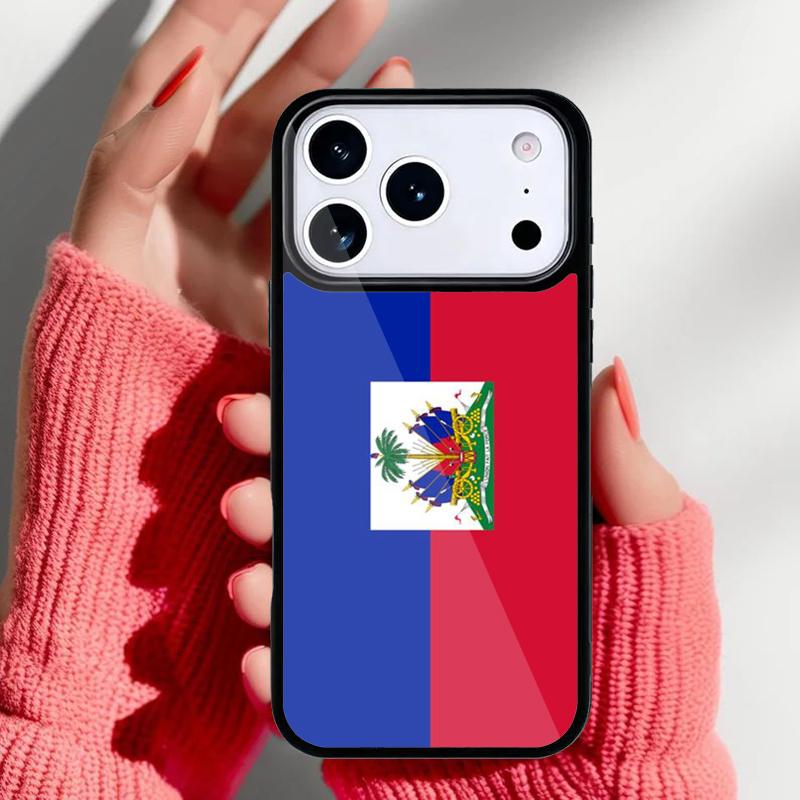 Чехол для телефона Гаити Гаитянский флаг для iPhone 17 16 15 14 13 Pro Max Задняя крышка для 12 11 Pro Coque