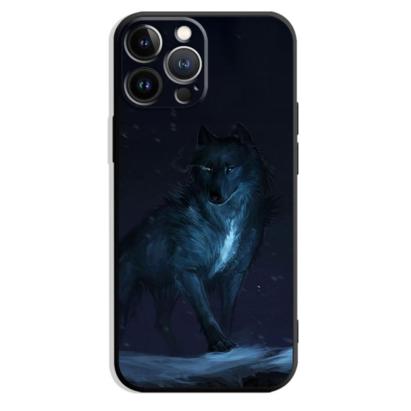 Чехол для телефона Moon Wolf для iPhone Samsung Galaxy Redmi Xiaomi Oppo OnePlus Note SA 7 8 9 10 11 12 13 14 20 21 22 23 53 54 Pro Max Plus Ultra TPU Soft