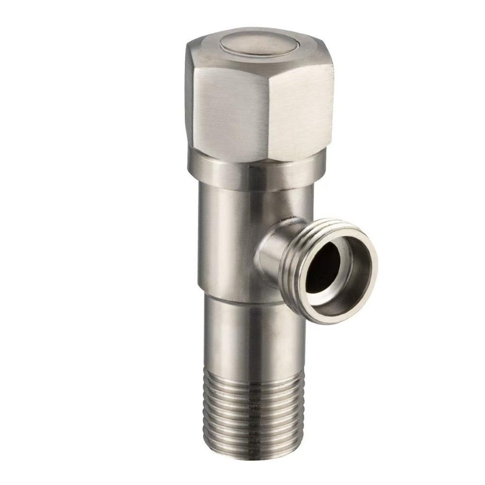 Quarter Turn Toilet Water Stop Valve Rust Proof Triangular Valve New Hot Cold Angle Valve Bathroom