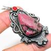 Родонит, Гранат Ручная работа 925 Стерлинговое серебро Подарочная подвеска 2.76" T5e83