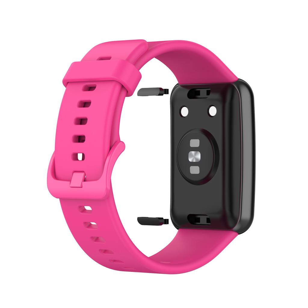 Silicone Solid Color Watch Strap for Huawei Watch Fit Special Edition B39/(TIA-B09/TIA-B19)