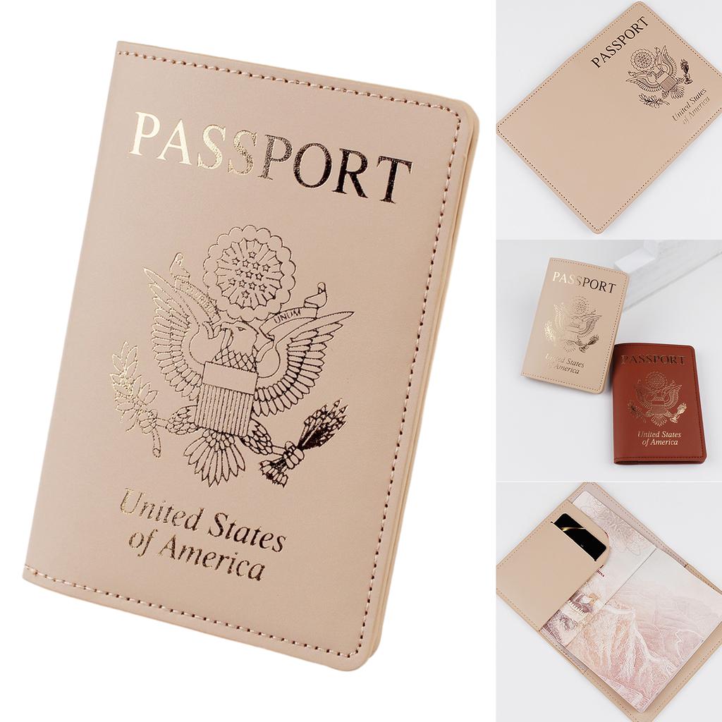 Passport Holder ID Credit Card Ticket Holder Document Organizer for Men Women Unisex Travel Passport Cover Case Portable
