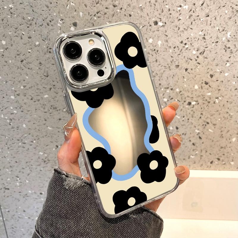 Чехлы для мобильных телефонов iPhone 11 13 XR 15 Pro Max 12 14 Pro Max Чехол iPhone 16 XS Max Зеркальный защитный чехол Зеркальный Изысканный мультяшный водонепроницаемый