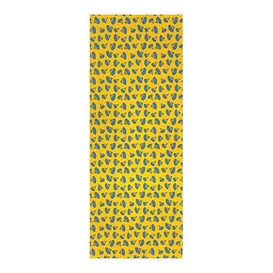 Yagi Sei konomi "Ono-mi" Sensu (Fan) Dyed Tenugui Towel - Komon Pattern, Nordic Pop Style, Hand Towel, 100% Cotton, Made in Japan