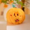 Soft Peelable Fruit Key Chain Durian Plush Doll Pendant Creative Tangerine Key Ring  Festival Gifts