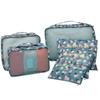 1/6pcsTravel Storage Bag Set for Clothes Tidy Organizer Wardrobe Suitcase Pouch Travel Organizer Bag Case Shoes Packing Cube Bag