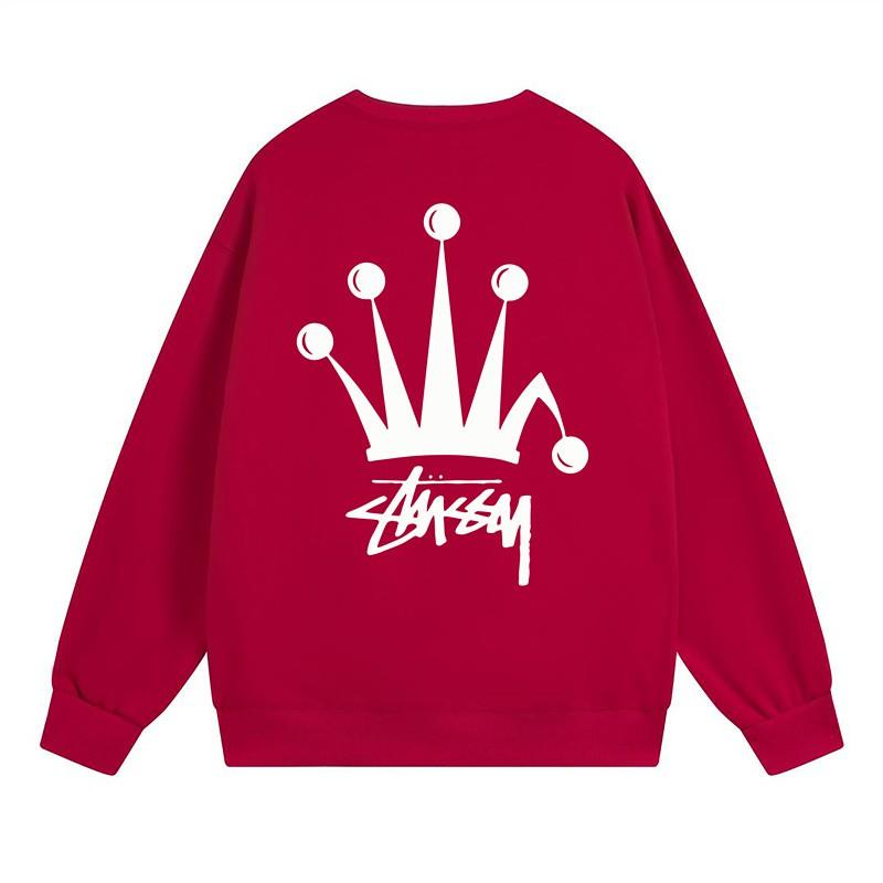 Свитшот Stu Streetwear Tour Edition с принтом букв, круглый вырез, мужской, свободный крой, хлопок, для повседневной носки