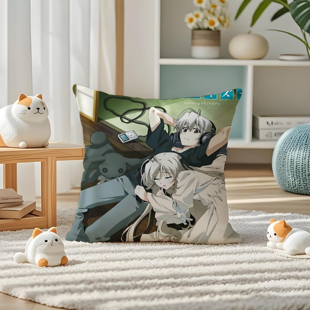 YYosuga no Sora Аниме Наволочка Шелковистая элегантная Комфорт Диван-кровать Невидимая молния